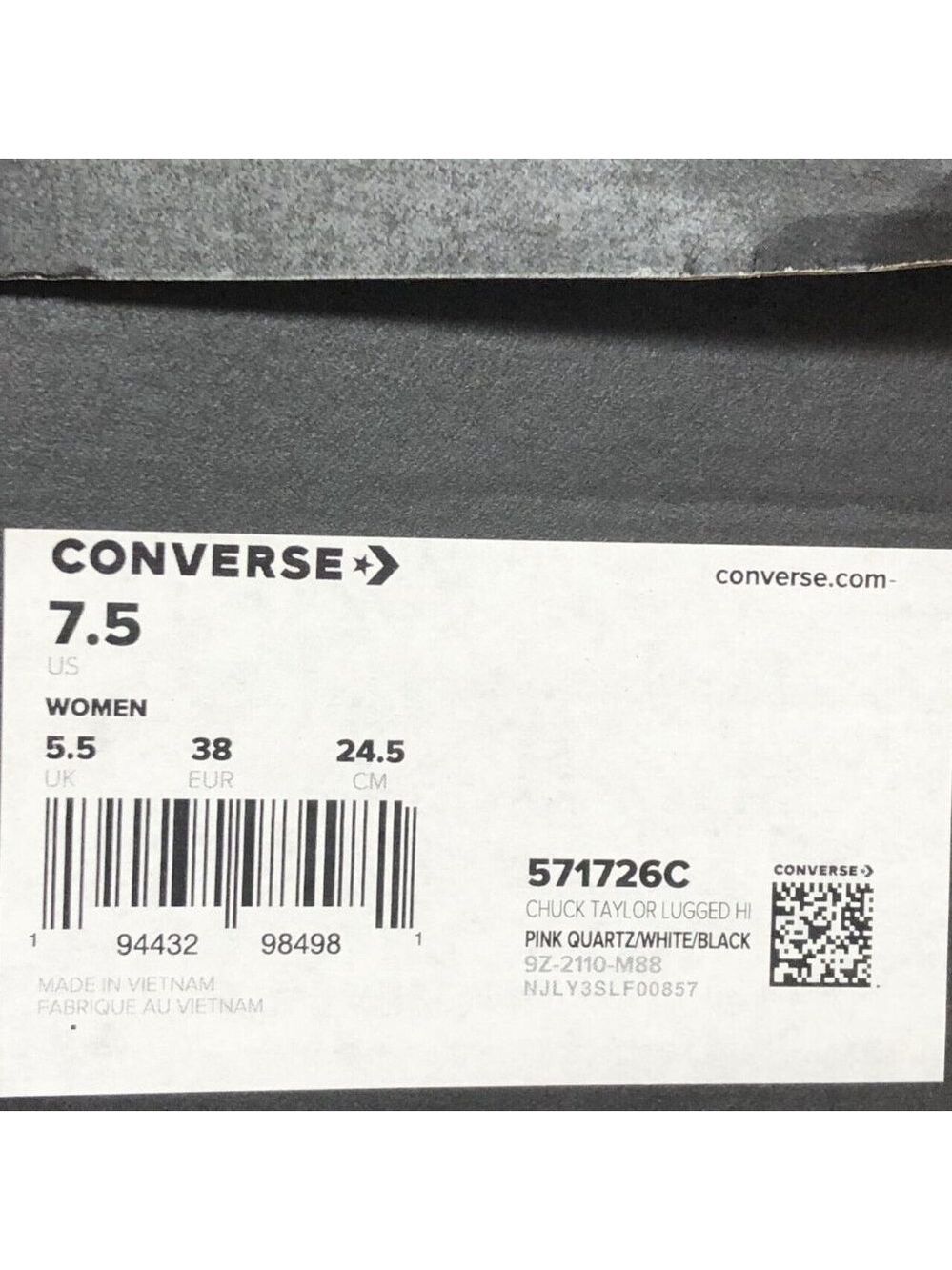 Converse Chuck Taylor All Star Lugged Platform Women' Size 7.5 Shoes NEW - Picture 12 of 12